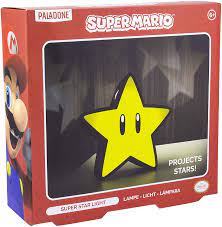 Super Mario - Super Star Lampe avec Projection de lumière